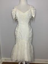Vintage Dress Bari-Jay Size 11-12 Wedding Prom Formal Ladies Garment Made in USA