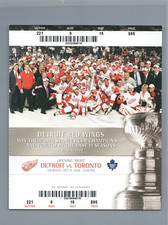 Detroit Banner Raising Open FULL Ticket 10-9-2008 Leafs Wings Luke Schenn Debut