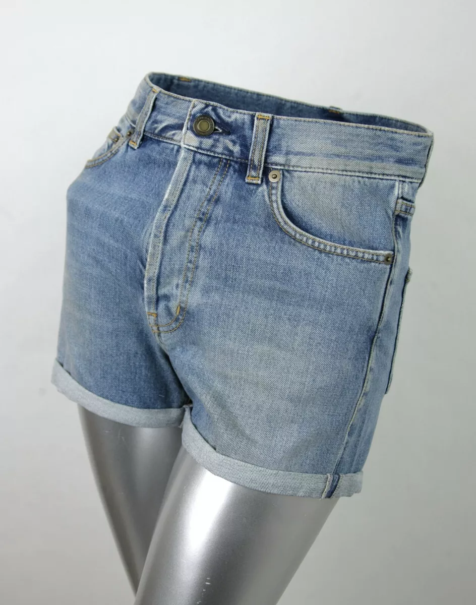 Saint laurent denim shorts top