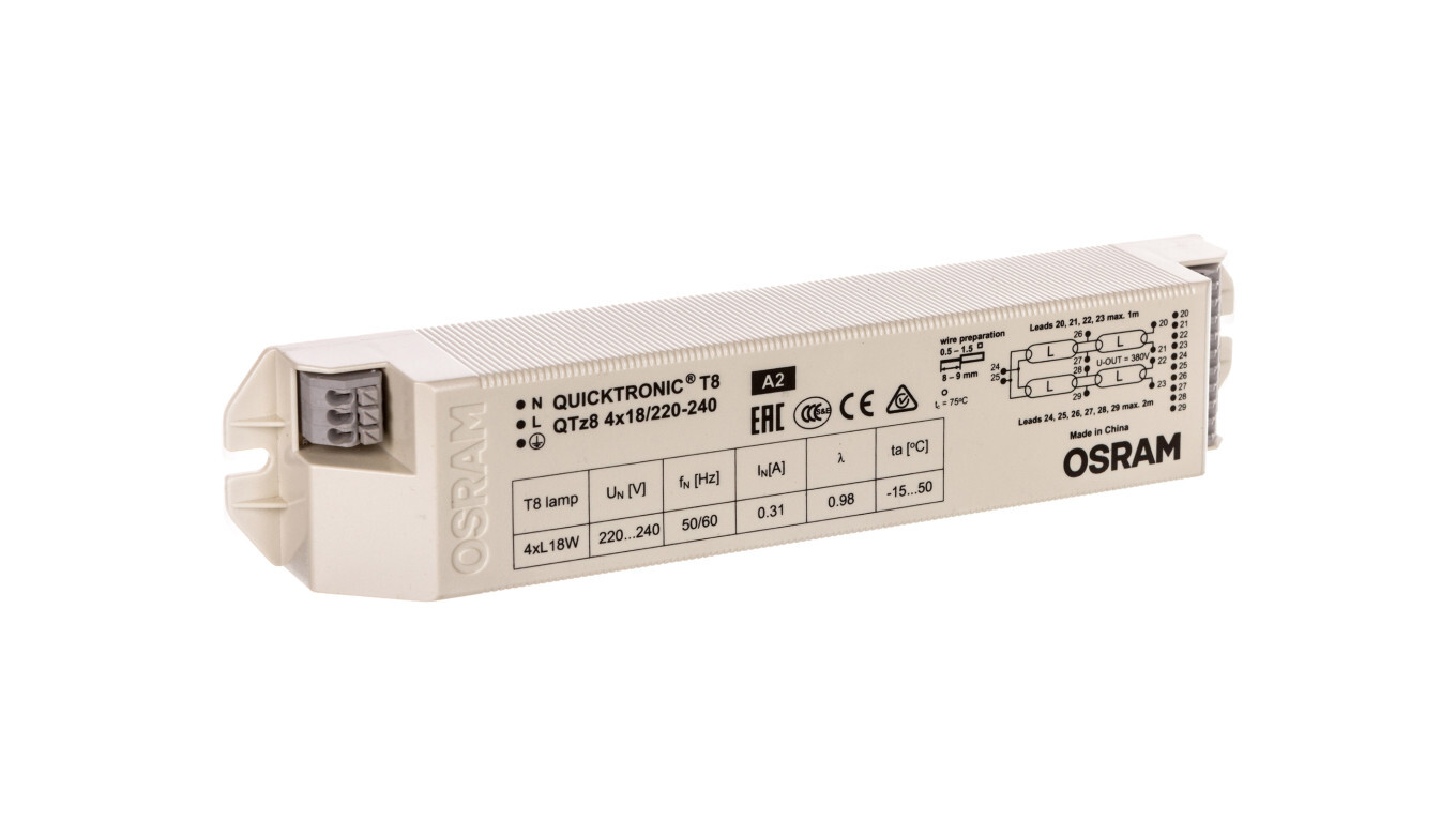 Electronic ballast QTz 8 4X18 / 220-240 4008321863362 /T2UK
