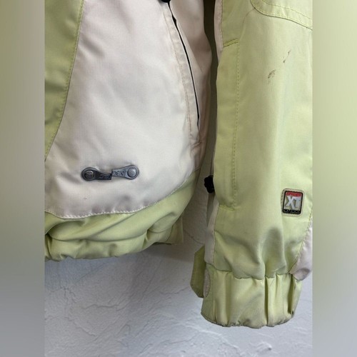 SPYDER Ski Coat Kids Neon Light Green Zip Up Winter Jacket Snowboarding Size 16 - Picture 8 of 16
