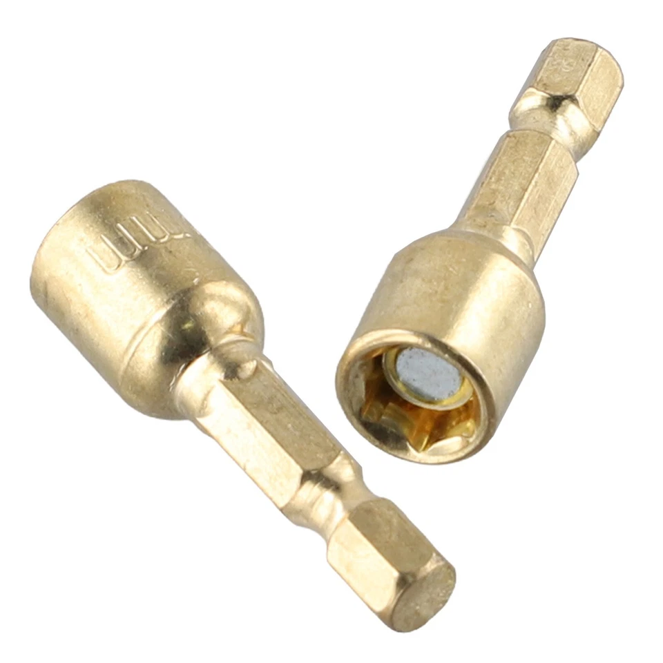 2pcs 8mm Magnetic Nut Screwdriver Socket bit Hand Drill Hex Shank Driver Adapter - Image 3 of 4