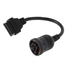 OBD2 Y Splitter Diagnostic 9 Pin to 16 Pin Scanner Cable Adapter J1939 Connector