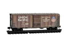 Union Pacific 40' Standard Boxcar Weathered Micro-Trains MTL #073 48 340 N Scale