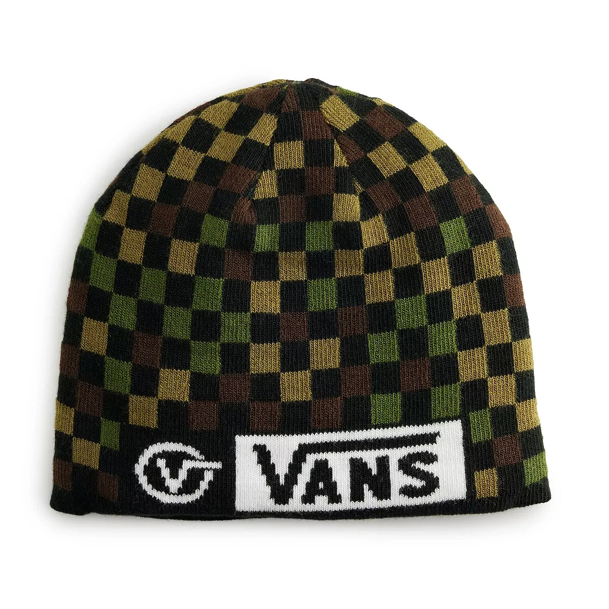 帽子 Vans Camouflage Pattern Beanie Vans Circle Tab Checkerboard Mul/Camo Print Unisex Reversible