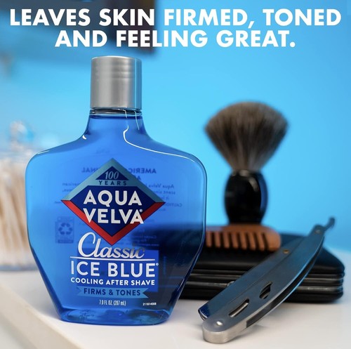 Aqua Velva after Shave Classic Ice Blue Soothes Cools and Refreshes Skin 3.5 Oun - Picture 3 of 6
