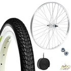 Front Wheel 20" X 1.75 + White Black Tire + Vintage Graziella Bike Inner Tube