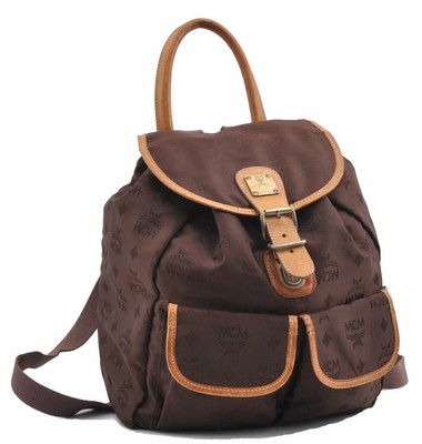 mcm nylon backpack