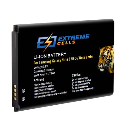 Extremecells Akku passend für Samsung Galaxy Note 3 Neo Mini SM-N7505 Batterie