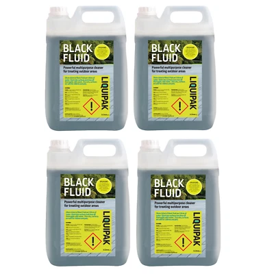 LIQUIPAK LIMITED Liquipak Black Fluid - Driveway, Patio & Drain Cleaner Outdoor Cleaner 20L