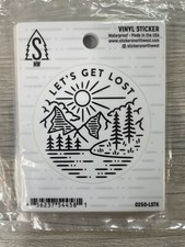Let's Get Lost Sticker - Vinyl Sticker - Weather Proof - Northwest Sticker - 24
