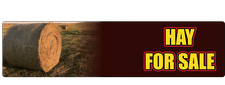 HAY FOR SALE Laminated Vinyl Decal Sticker Label