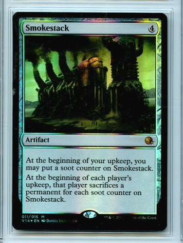 MTG Smokestack 9.0 FTV Annihilation Mystic Rare Foil Magic Card Amricons 5206 - Picture 3 of 3