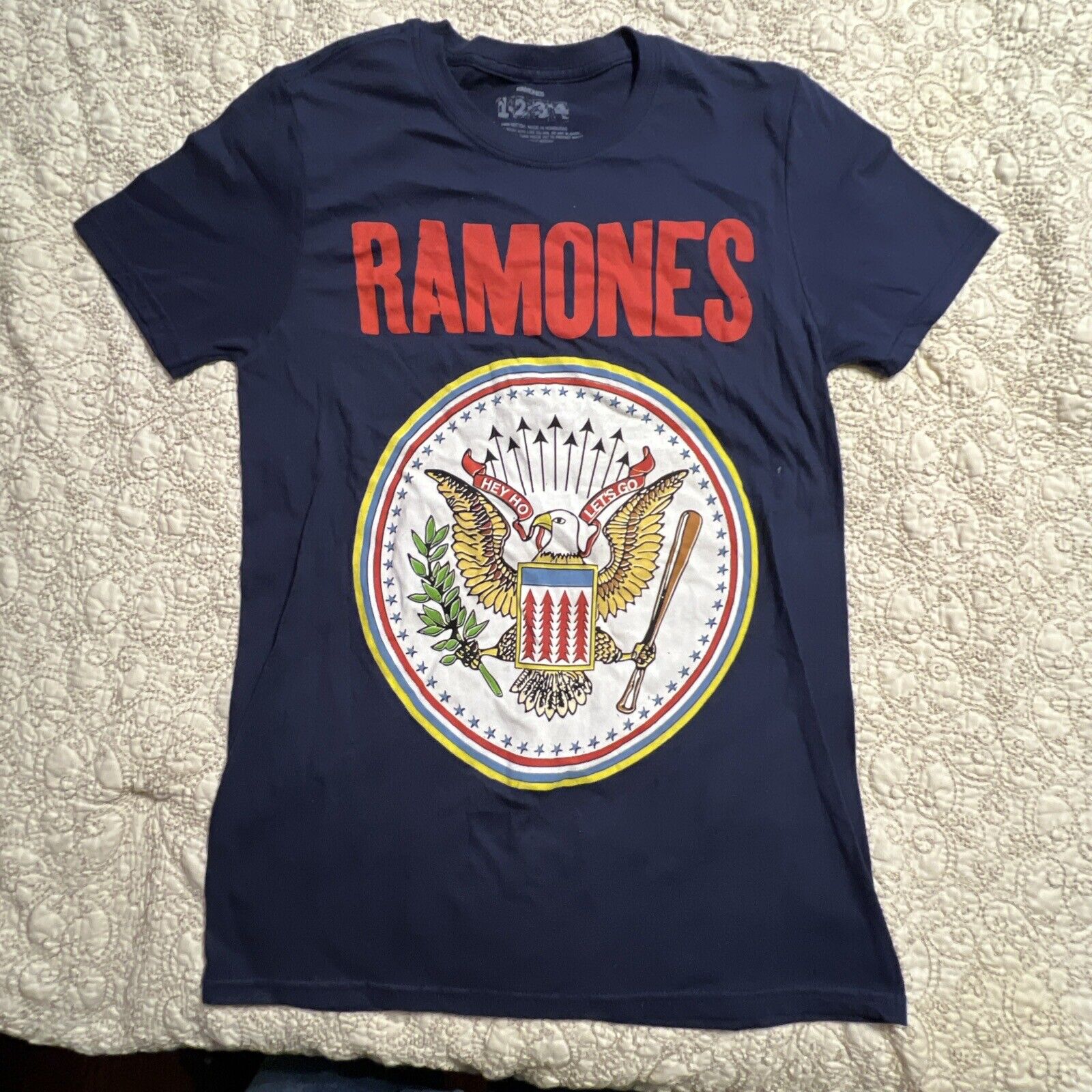 Repro RAMONES T Shirt - Classic Logo / Hey Ho Let… - image 1