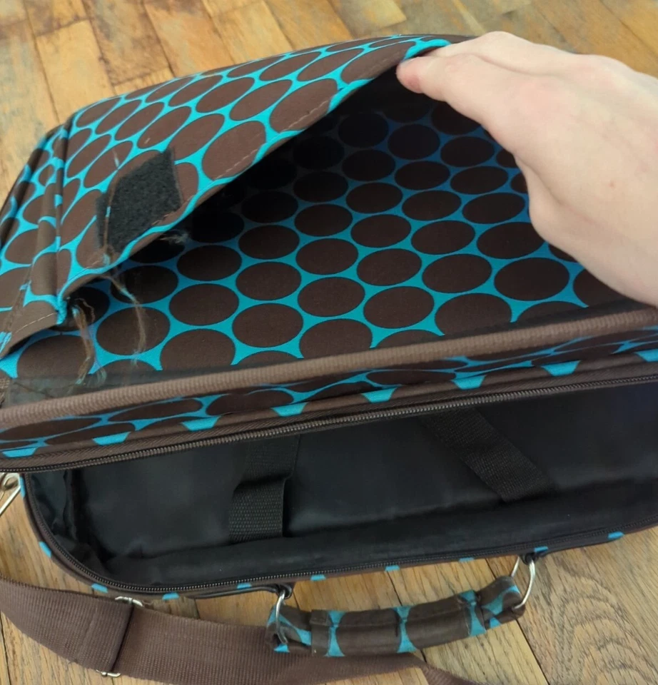 Bolso para portátil Bolso de transporte a lunares Bolso de hombro Bolso de mano Foto 2 de 4