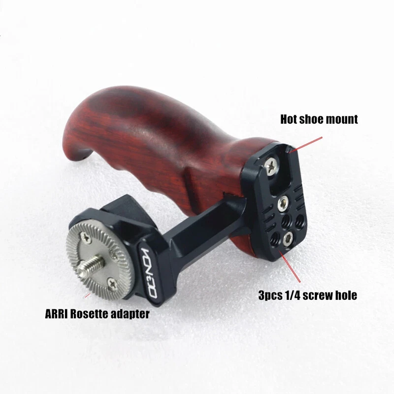 HONTOO Wooden Side Handle with ARRI Rosette Mout Fit For SONY A7 5D4 BMPCC 4K 6K - Image 3 of 4