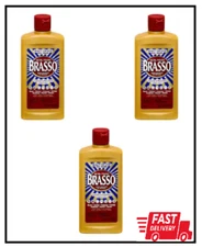 8 oz. Metal Polish (3-Pack) Brasso brass cleaner provides quality Shine NEW
