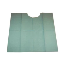 Tidi 917343 Contour Neck Dental Patient Bibs 17" X 18" 2-Ply Blue 500/Pk