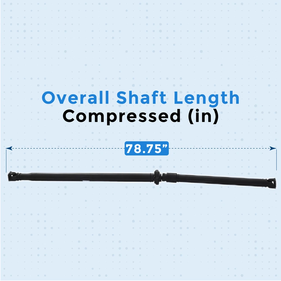 78.75" Rear Prop Drive Shaft for 2003-2009 2010 2011 Honda Element L4 2.4L 4WD — 第 2/4 张图片