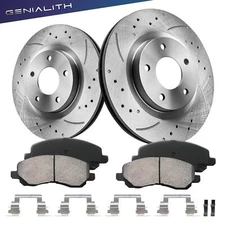 Genialith 294mm Front Brake Rotors Pads for Mitsubishi Outlander Sport 2011-2023