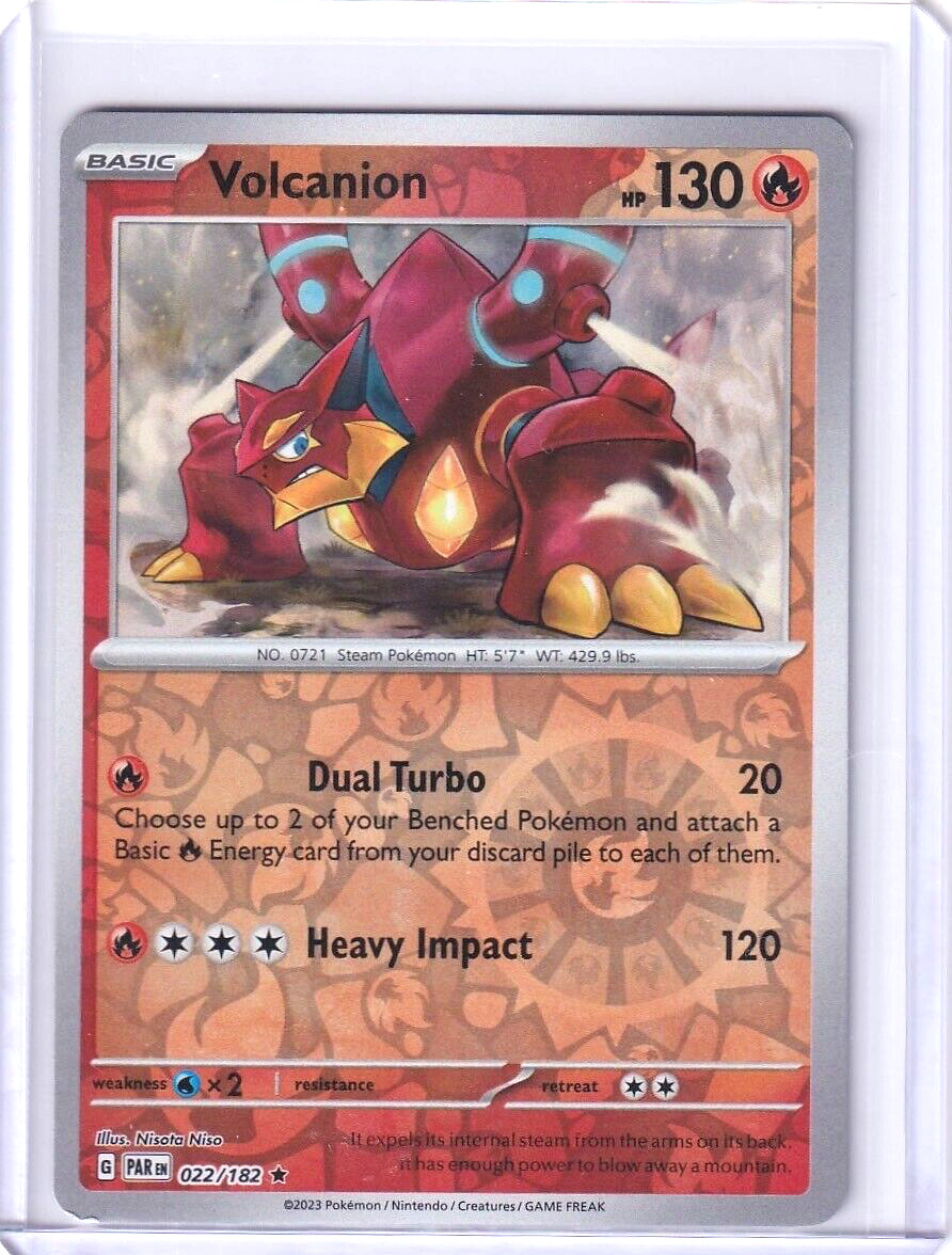 Volcanion Reverse Holo Rare #22 Paradox Rift 2023 TCG