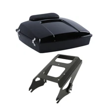 Razor Trunk Pack Backrest Mount Rack For 09-13 Harley Road King Electra Glide