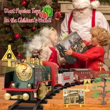 Remote Control Train Steam Train Set W/Smoke, Lights & Sound Railroads Birthday