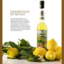 LIMONCELLO di SICILIA senza glutine per macedonia frutta dolci gelati cocktail