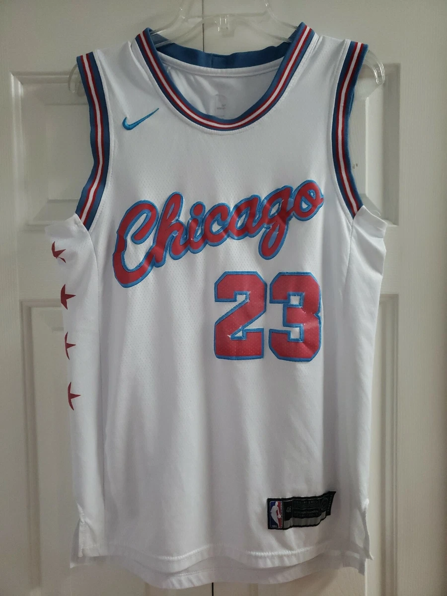 Rare Nike Swingman Michael Jordan Jersey Alternate Red White Blue Sz 48