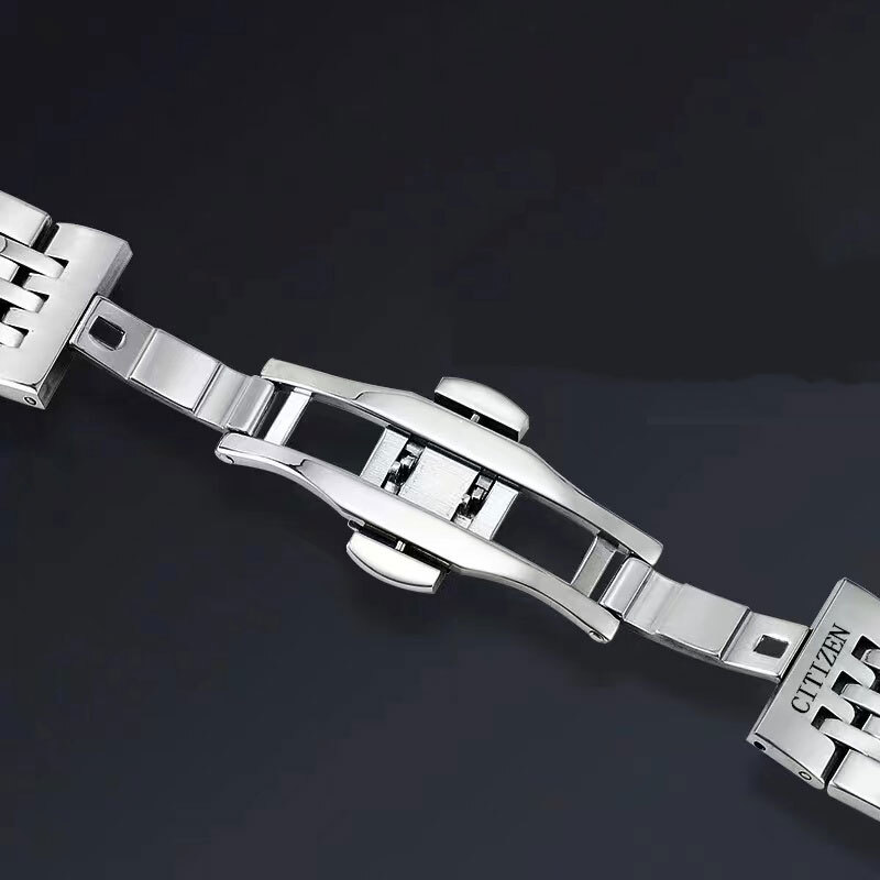 23MM BLUE ANGELS LEATHER STRAP WATCH BAND FOR CITIZEN AT8020-03L SPRING BAR REMO