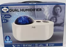 Sealy Night Light & Projector Dual Humidifier 2 Mist Modes Rechargeable Battery 