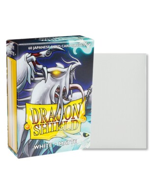 (60-Pack) Dragon Shield Card Sleeves WHITE MATTE Small/Mini Size  Japanese/Yugioh | eBay