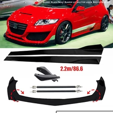 Front Bumper Lip Spoiler Splitter Car Body Kits Rear For Honda CR-Z Side Skirt