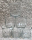 Set Of 6 VTG Anchor Hocking Manchester Tartan Old Fashioned Whiskey Glasses