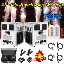 2X 700W Cold Spark Firework Machine Stage Effect DMX Machine DJ Event Party&Case