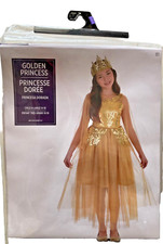 Golden Princess Costume Child XL 14-16 NEW