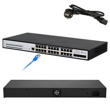 Netzwerk Switch PoE Gigabit SFP Ports 24 LAN Ports 1U Netzwerkschrank  SFP-Ports
