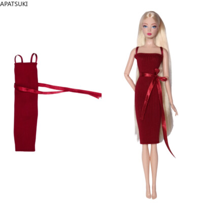 Red Fashion Clothes Set for Doll Outfits Dress 1/6 Dolls