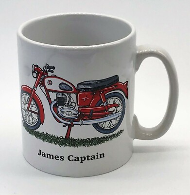 Brandneu James Captain Vintage Motorrad Geschenk Tasse, Vintage Motorrad Tasse, Geschenk für Ihn
