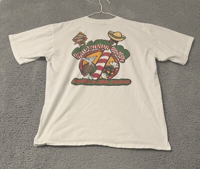 Vtg 1995 Balzout Big Juan s Candy Double-Sided White T Shirt Sz XL Single