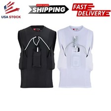 LVAD Men's Tank Top for HeartMate Black White LVAD Shirt with Pockets, S-5XL