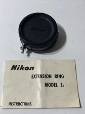 Nikon F Extension Ring Model E2 adaptor With Instructions Book!
