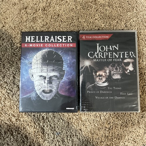 The Hellraiser 6 Movie Collection + John Carpenters 4 Movie Collection (NEW) DVD - 第 1/5 張圖片
