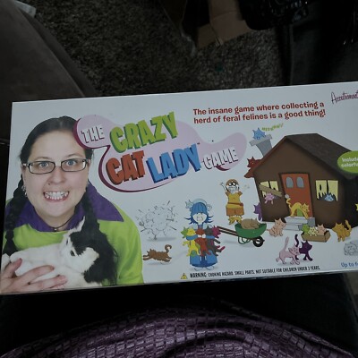 The Crazy Cat Lady Game Board Game New Insane Game-  4 Players