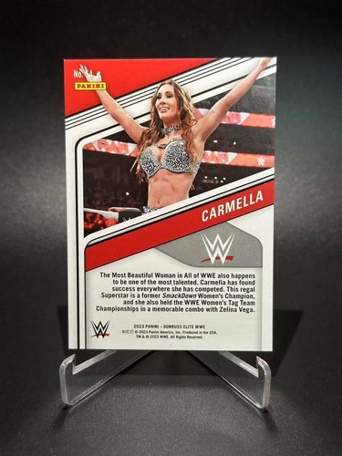 2023 Panini Donruss Elite WWE WRESTLING CARMELLA Teal PARALLEL 15/25 #54 - Picture 2 of 2