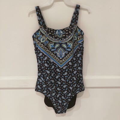 Lands' End Women's Bandeau One Piece With Tummy Control $60