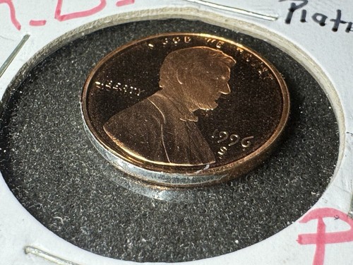 1996 S 1c Lincoln Cent Proof Error Defective Prating ๐๐๐ - Picture 2 of 10