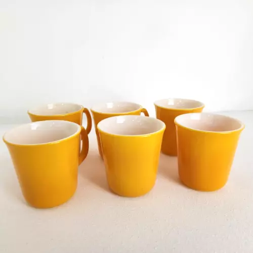 6 Citrus Sunflower Yellow Coffee Tea Cup Mug Corning NY, USA