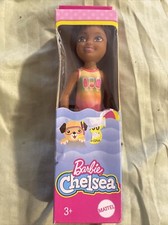 Barbie Club Chelsea Beach Doll, 6-inch Brunette Hair Brand New