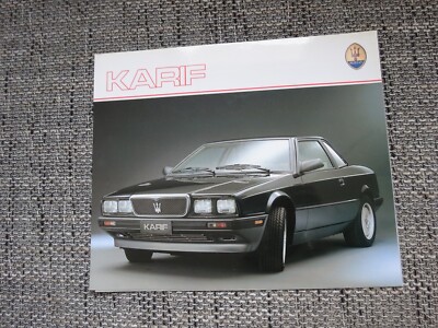 Maserati Karif Prospekt Brochure Biturbo Deutsch German